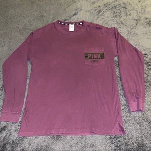 long sleeve PINK t shirt